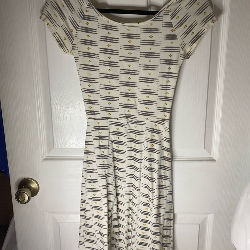 White skater dress